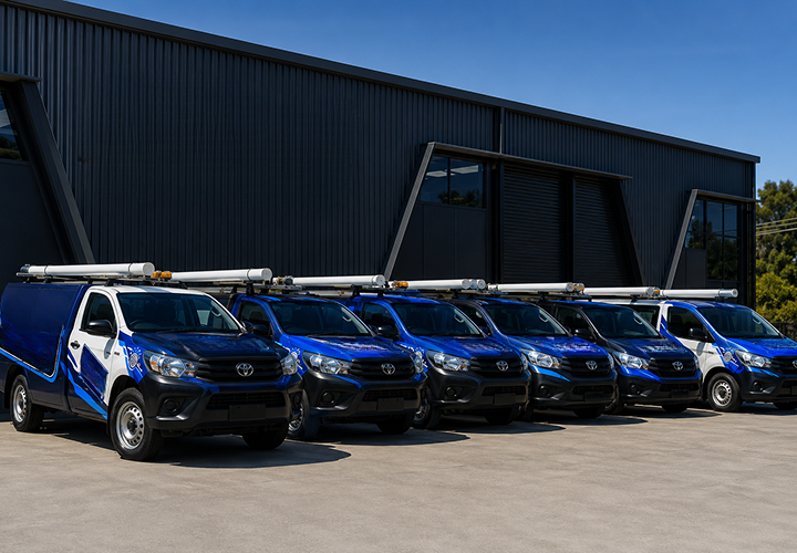 Fleet of Paddington Blocked Drains plumbing vans